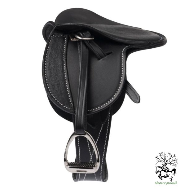Mini Toy Pony sadel i sort lder fra LeMieux
