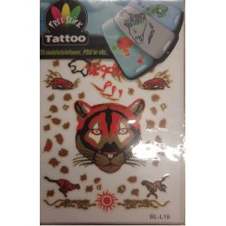 Telefon og I-Pat Klistermrker i tyndt gummi "Tatoo" Rovdyr 