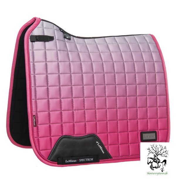 Underlag fra LeMieux i Watermelon Dressur "Spectrum Satin" Gr/vandmelon