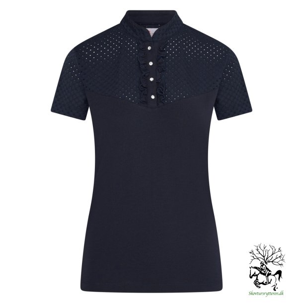T-shirt fra IR  med flot mnster og knapper "Lulu" Navy