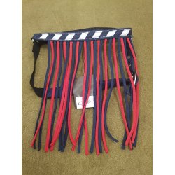 Fluepandebnd med elastisk halsrem fra QHP i flere farver