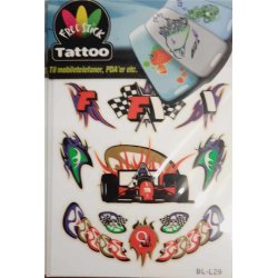 Telefon og I-Pat Klistermrker i tyndt gummi "Tatoo" Sport