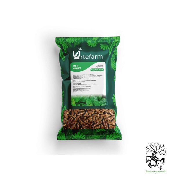 Godbidder til heste med mint fra Urtefarm - 1 kg 