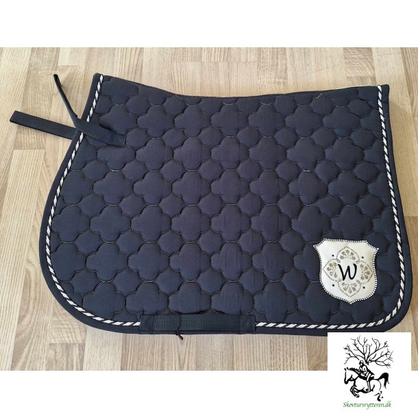 Underlag med blomster quiltning "PARIS" 17" combi.