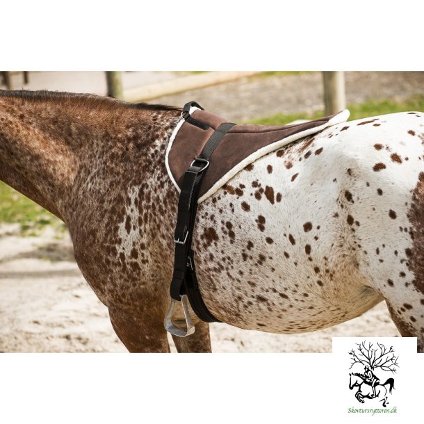 Bare Back Pad / sadelpude med bld underside fra Norton i Brun 