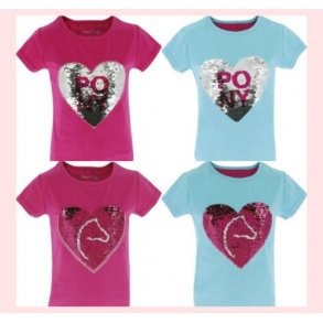 T-Shirt med palieter 