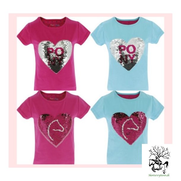 T-Shirt med palieter "Pony Love" Magic 