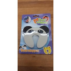 Drstopper med enten tiger eller panda  - undg klemte fingre