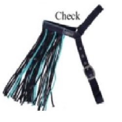 Fluepandebnd med elastisk halsrem fra QHP i flere farver