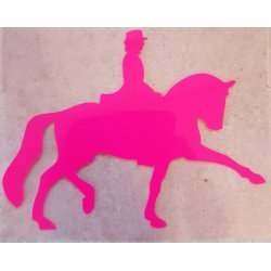 5 Stk. Strygemrker med dressurhest i flere farver