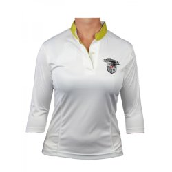 T-shirt med 3/4 rme fra Mink Horse  "dry-fit" sort eller hvid