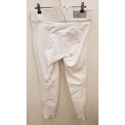 Hvid ridebuks med hj talje fra QHP str. 38