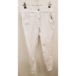 Hvid ridebuks med hj talje fra QHP str. 38