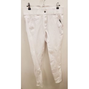 Hvid ridebuks med hj talje fra QHP str. 38