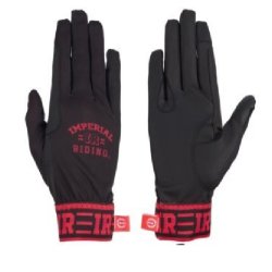 Ridehandsker med grib fra IR  "SHY" sort eller bl