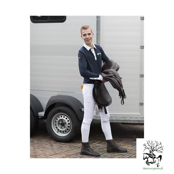 Stvne bluse til herre fra QHP "Ralph" hvid eller bl