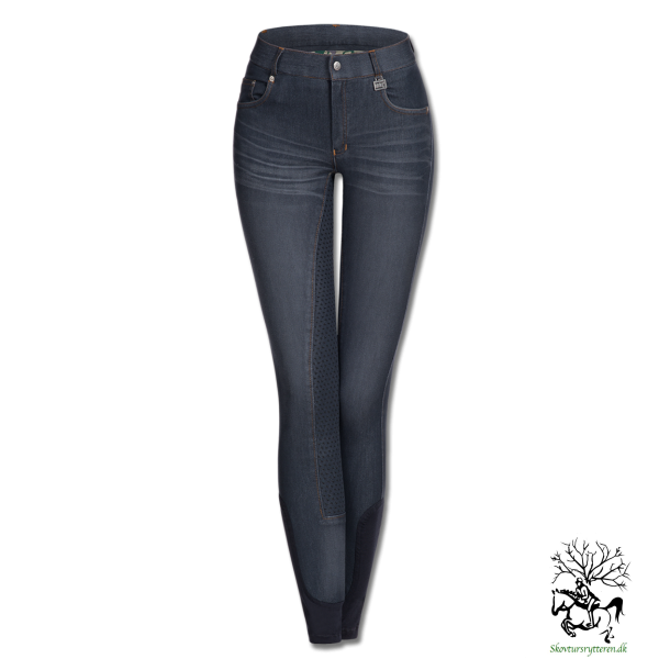 Ridebukser i bld Denim look "Hope" Bl