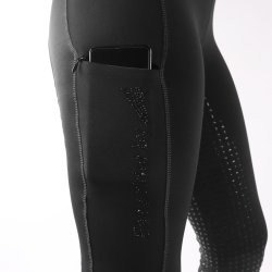 Ridetights med sorte sten og mobil lomme og full grib fra Easy Rider