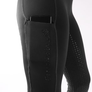 Ridetights med sorte sten og mobil lomme og full grib fra Easy Rider