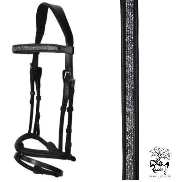  Hilbar -  Trense m gr sten (rock) - Exclusiv trense