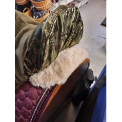 Sadelovertrk i bld fleece fra IR "Ambient - Hide and Ride"