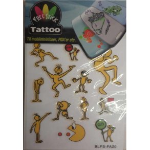 Telefon og I-Pat Klistermrker i tyndt gummi 