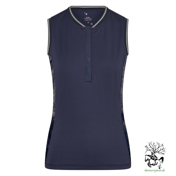 Top Fra IR i Tech stof "Sporty Royalty" navy bl