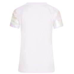 T-shirt i perlemor stof med IR logo "twinkle"