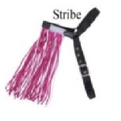 Fluepandebnd med elastisk halsrem fra QHP i flere farver