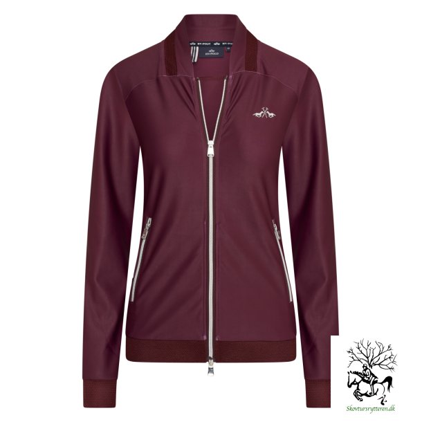 HV Polo Tech cardigan "Teddy" bordeaux