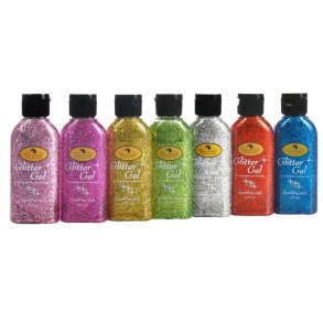 Glitter gel fra top finish flere farver 100 ml 