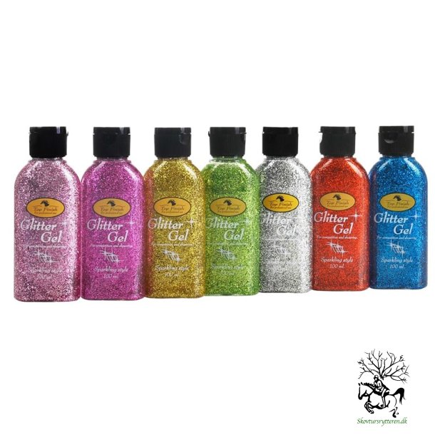 Glitter gel fra top finish flere farver 100 ml 
