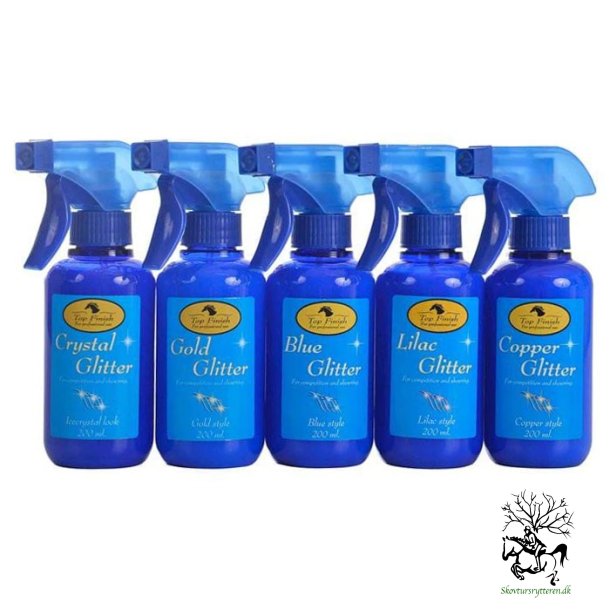 Glitter spray fra Top Finish 200 ml i flere farver 