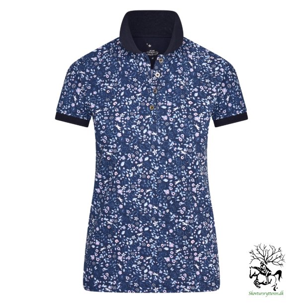 Polo T-Shirt fra IR "Ambient - Navy Bloom" Mandy