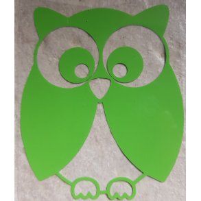 5 stk Strygemrker til tj med ugle i flere farver