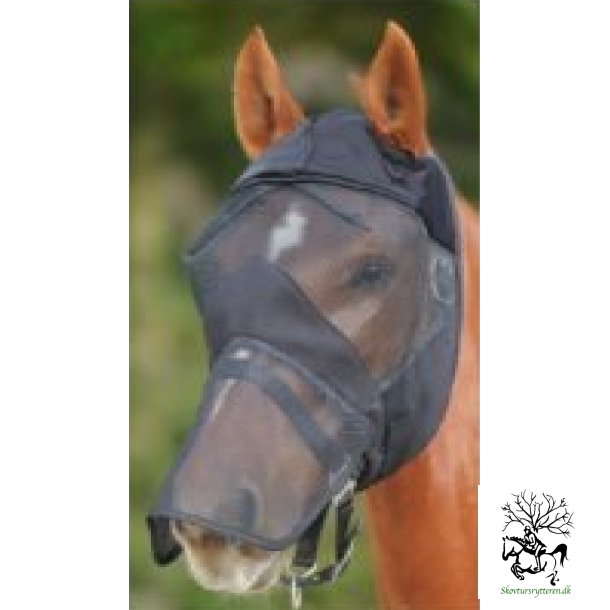 Fluemaske uden rer med nseklap og UV filter, ekstra bld foring og finmasket "Premium"