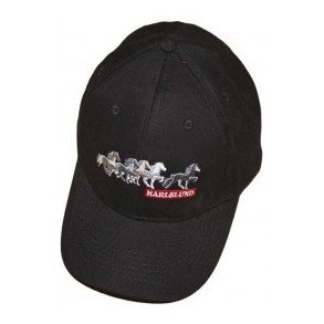 Karlslund - Kasket broderet med islandske heste. 