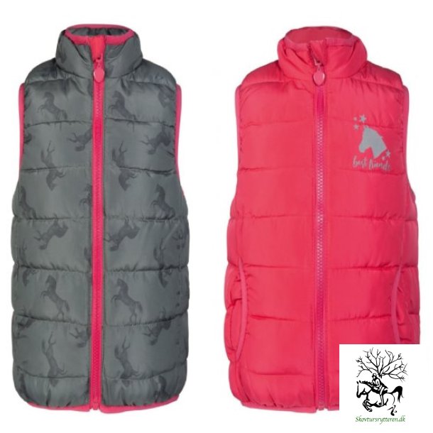 Vest til brn. vendbar fra HKM "Horse Friends"