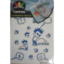 Telefon og I-Pat Klistermrker i tyndt gummi "Tatoo" Arbejde