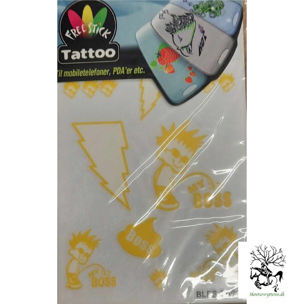 Telefon og I-Pat Klistermrker i tyndt gummi "Tatoo" Arbejde
