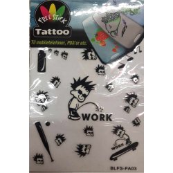 Telefon og I-Pat Klistermrker i tyndt gummi "Tatoo" Arbejde